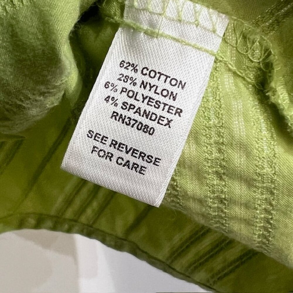 CATO Woman Lime Green Blouse with Empire Waist, 3/4 sleeves, Plus Size 26/28W - Picture 6 of 7